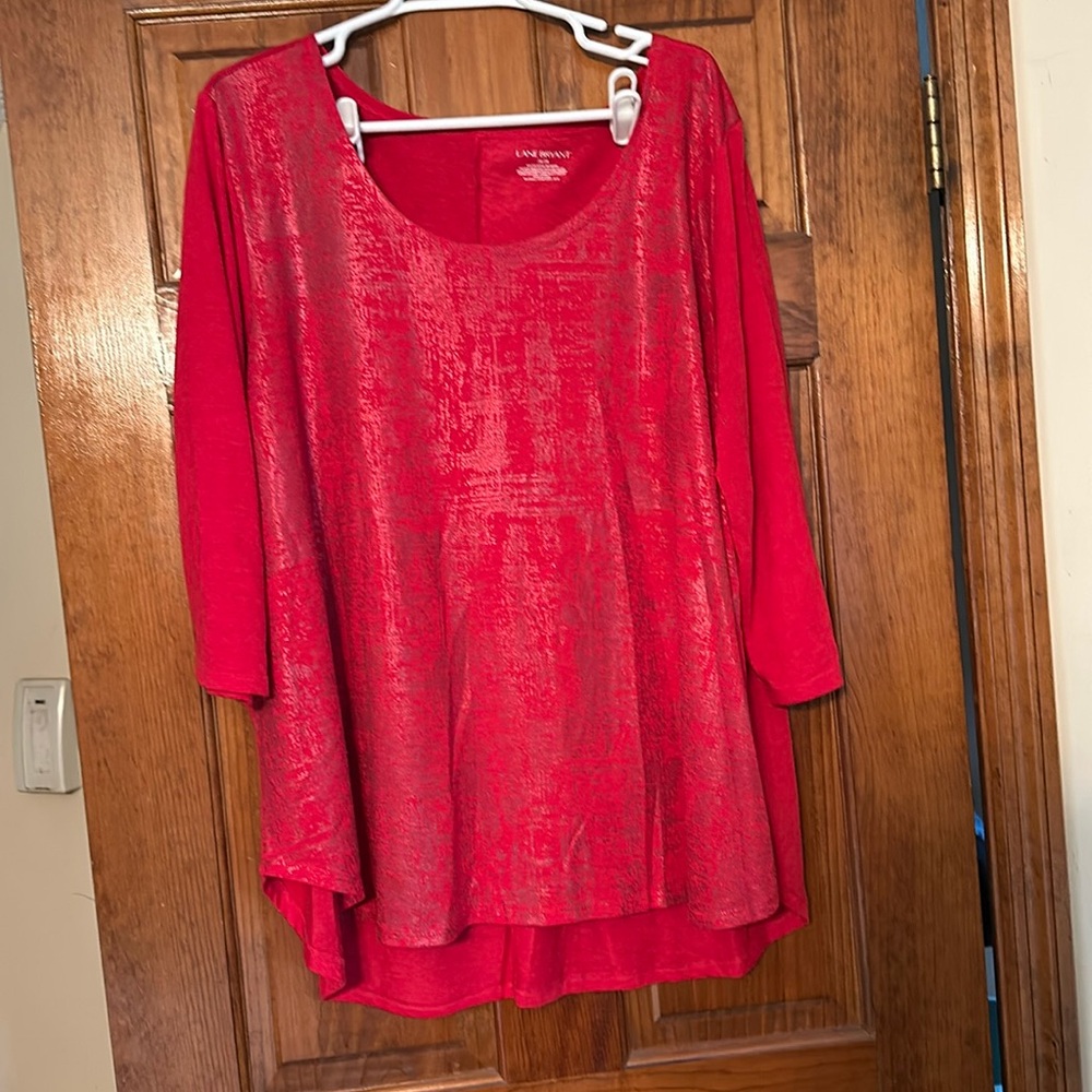 Woman’s Red Tunic Top